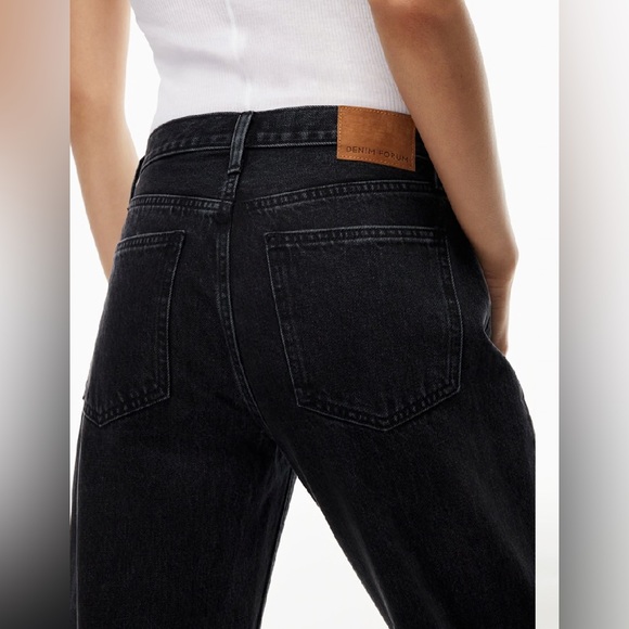 Aritzia Denim Forum Marianne Flare Jeans 26 Black Mid Rise EUC - Picture 11 of 11